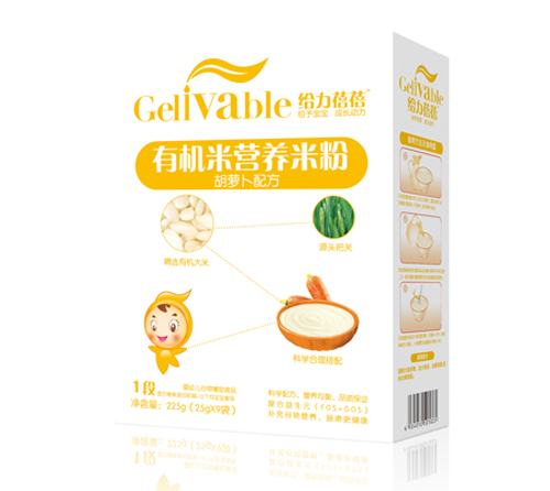 給力蓓蓓胡蘿卜配方有機米營養(yǎng)米粉