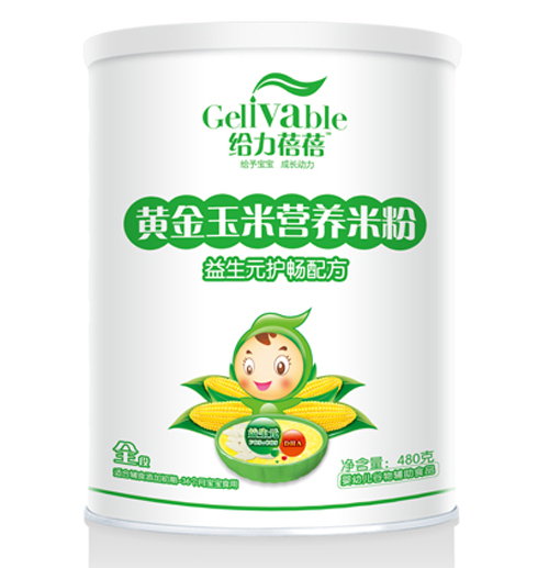 給力蓓蓓益生元護(hù)暢配方黃金玉米營養(yǎng)米粉