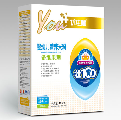 優(yōu)佳健多維果蔬嬰幼兒營(yíng)養(yǎng)米粉盒裝