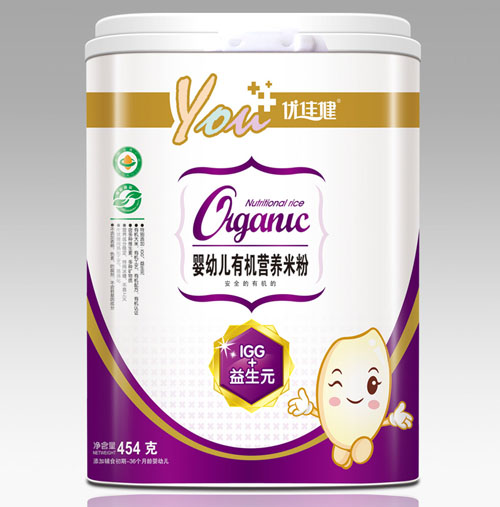 優(yōu)佳健IGG+益生元嬰幼兒有機(jī)營(yíng)養(yǎng)米粉