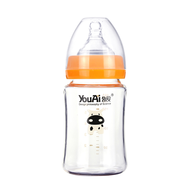 幼愛晶鉆玻璃寬口奶瓶180ml