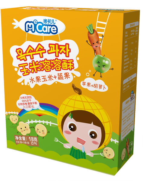 米卡兒蘋(píng)果胡蘿卜玉米溶溶酥