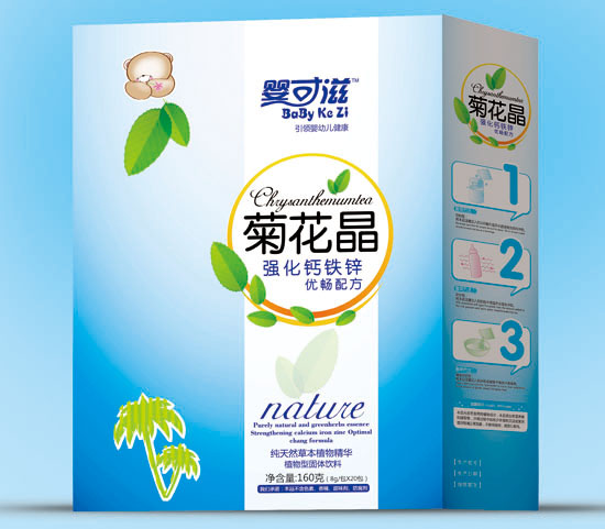 嬰可滋強化鈣鐵鋅優(yōu)暢菊花晶盒裝