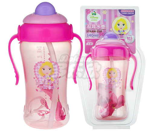 迪士尼寶寶雙耳翻蓋水壺340ml