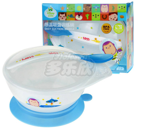 迪士尼寶寶感溫吸盤訓練碗