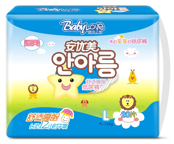 寶貝之戀舒適睡眠紙尿褲L20片