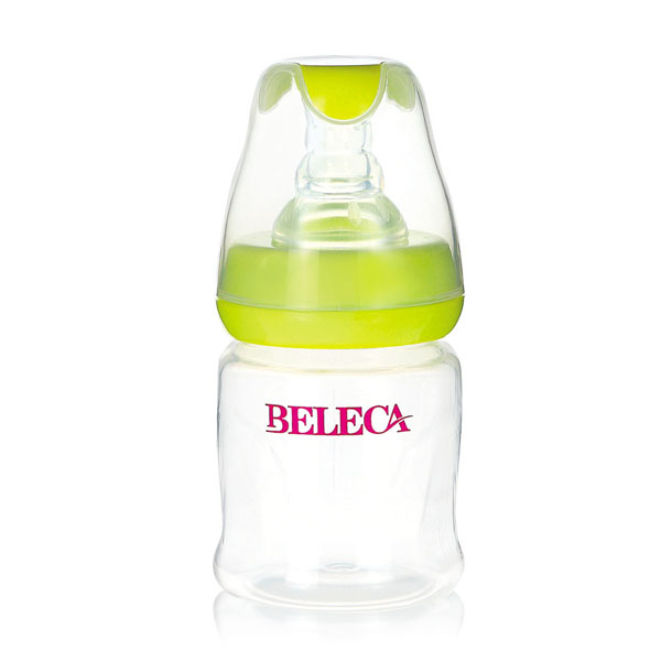 貝樂(lè)嘉綠色無(wú)柄嬰兒奶瓶