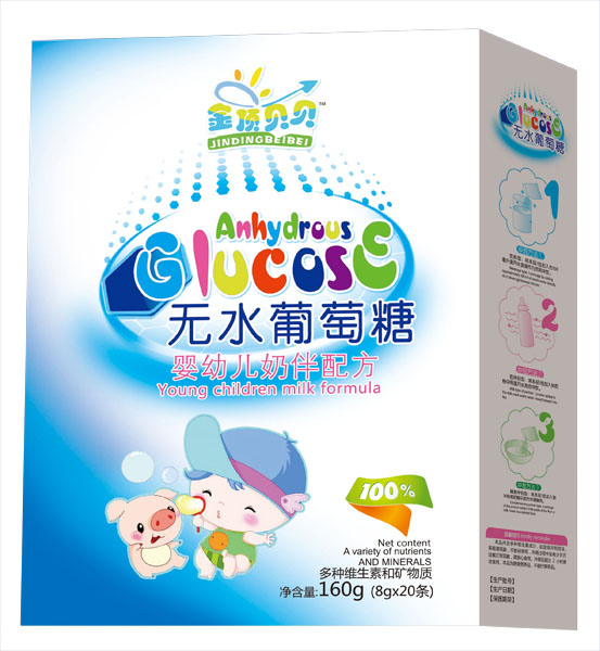 金頂貝貝嬰幼兒奶伴配方無(wú)水葡萄糖盒裝