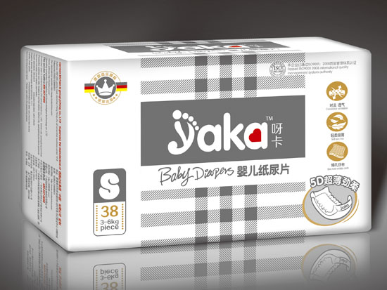 呀卡嬰兒紙尿片S碼38片