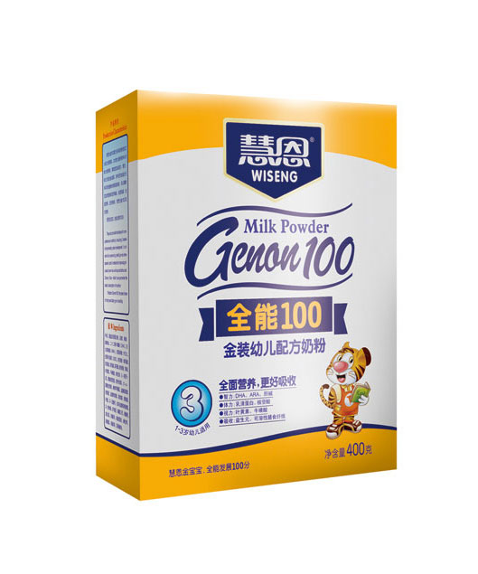慧恩全能100金裝幼兒配方奶粉(盒裝400克)