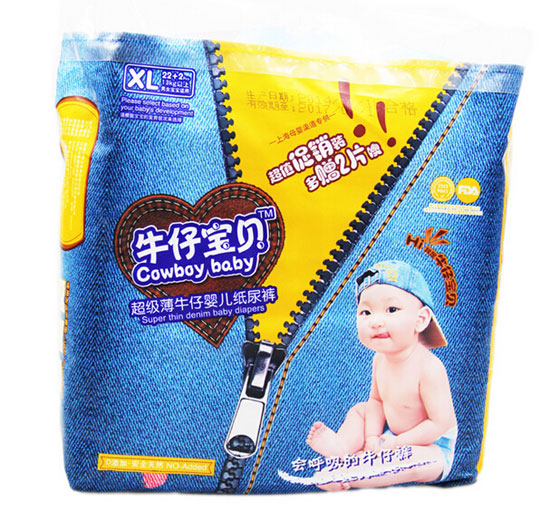 牛仔寶貝嬰兒紙尿褲XL超大碼