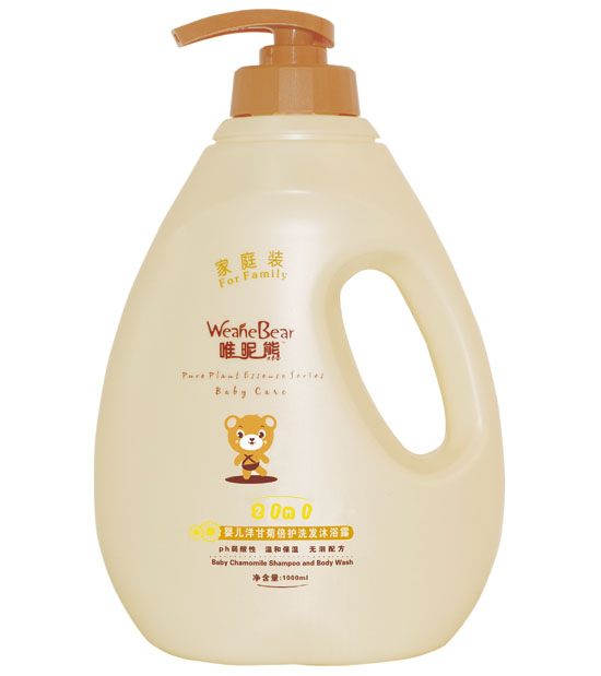 唯昵熊嬰兒洋甘菊倍護洗發(fā)沐浴露1000ml