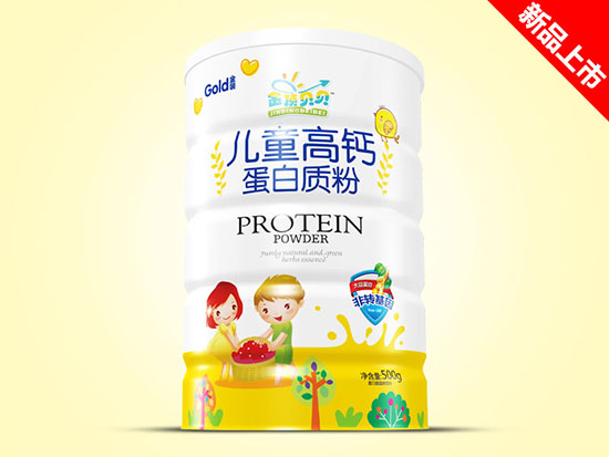 金頂貝貝蛋白質粉500g鐵聽-兒童高鈣