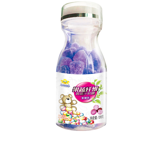 金盾愛嬰果蔬纖維蔬菜汁紫薯味軟糖