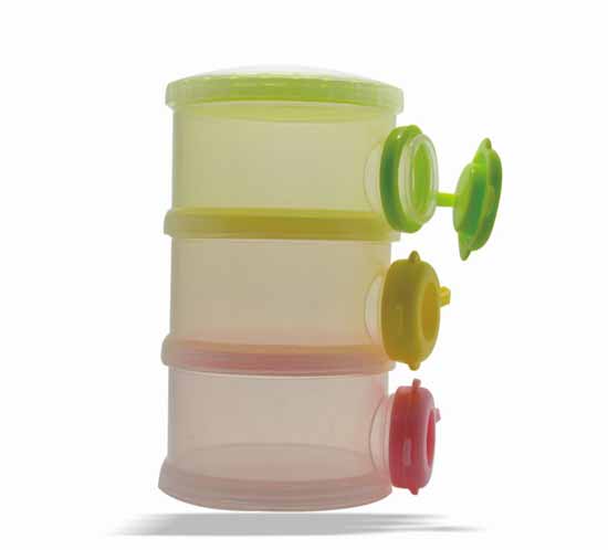 可可兔三層大容量奶粉盒