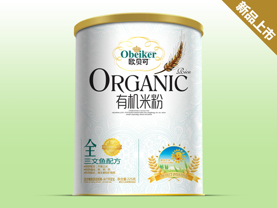 歐貝可三文魚有機(jī)米粉聽裝