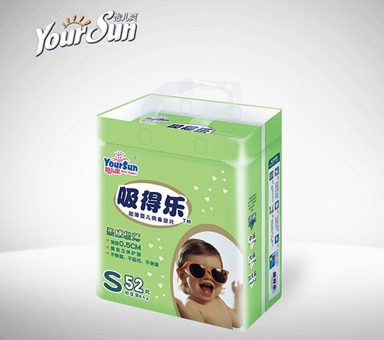怡兒爽吸得樂超薄爽身嬰兒紙尿片S52片