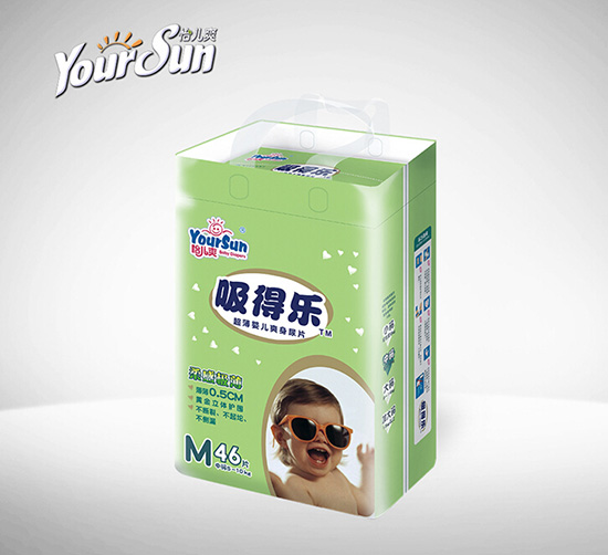 怡兒爽吸得樂超薄爽身嬰兒紙尿片M46片