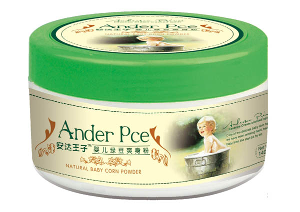 安達王子嬰兒綠豆爽身粉