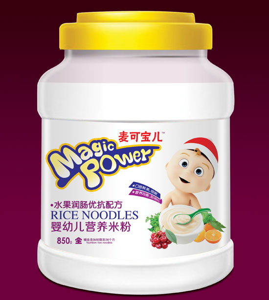 麥可寶兒水果潤腸優(yōu)抗嬰幼兒營養(yǎng)米粉