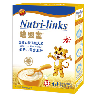 培嬰寶麥芽山楂有機大米嬰幼兒營養(yǎng)米粉