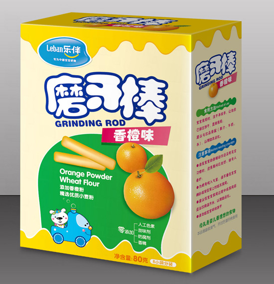 樂伴磨牙棒香橙味80克