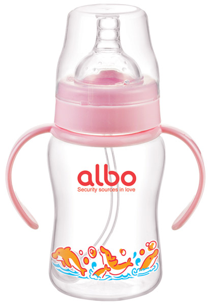 愛樂寶200mlPP自動(dòng)奶瓶粉紅