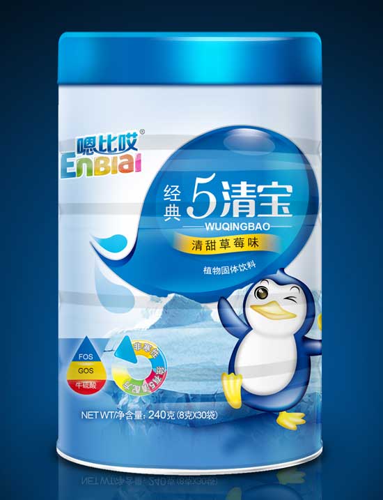 嗯比哎清甜雪梨味5清寶罐裝