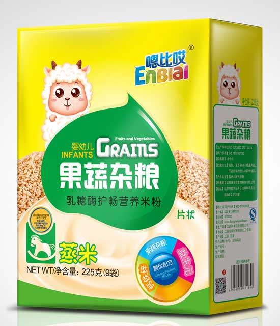 嗯比哎果蔬雜糧乳糖酶護(hù)暢營養(yǎng)米粉