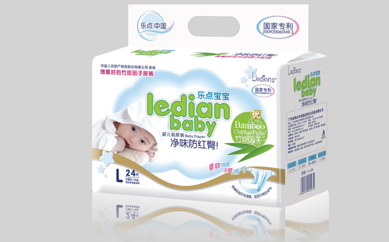 樂(lè)點(diǎn)寶寶凈味防紅臀尿褲L24片