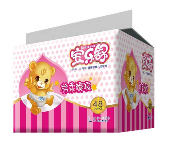 寶樂舒棉柔瞬吸超薄紙尿褲大包L碼