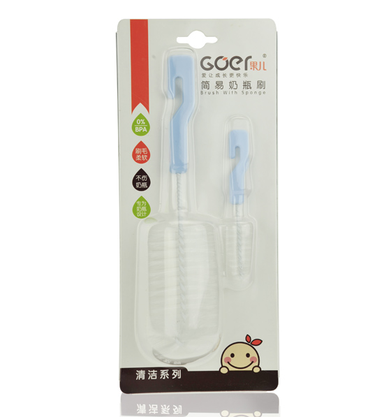 果兒簡易型奶瓶刷藍(lán)色