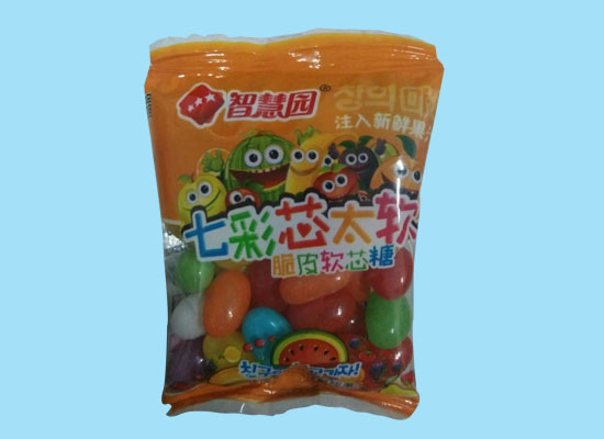智慧園七彩芯太軟脆皮軟芯糖