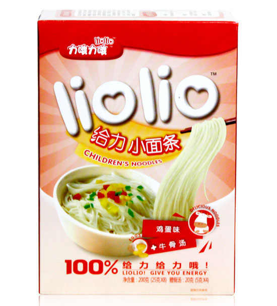 力哦力哦給力小面片雞蛋味200g