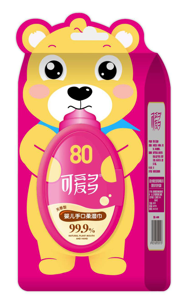 可愛多嬰兒手口柔濕巾