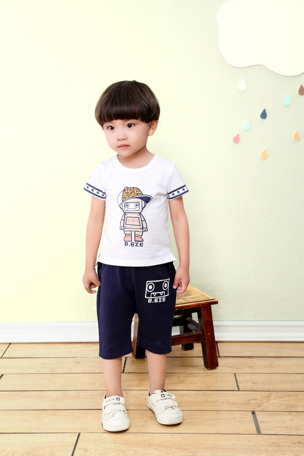 小狗巴納男寶寶夏季套裝