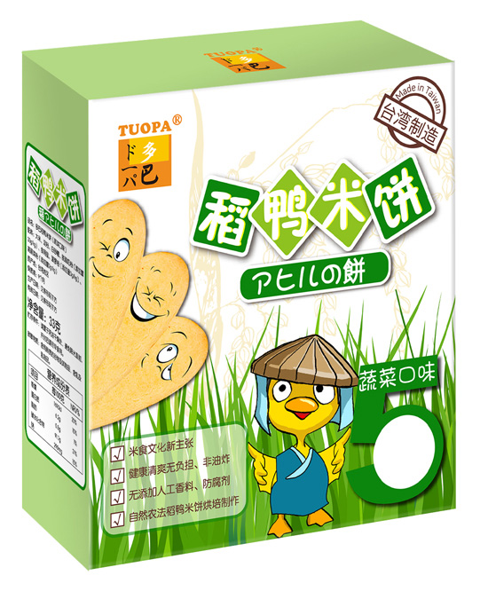 多巴稻鴨米餅蔬菜口味