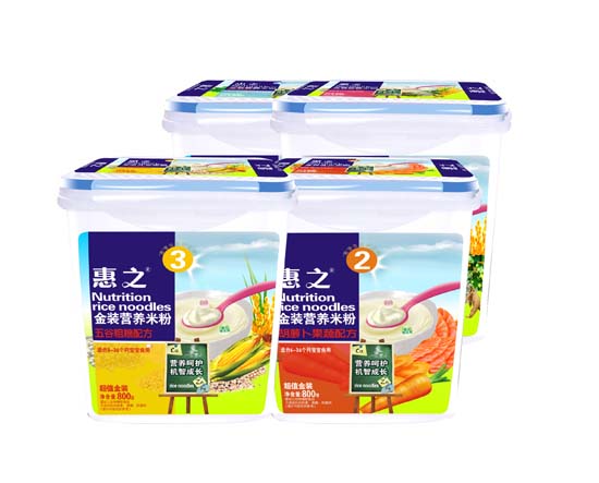 惠之金裝營(yíng)養(yǎng)米粉800g樂(lè)扣桶裝