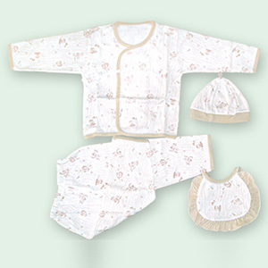 嬰兒內(nèi)衣套裝棕色