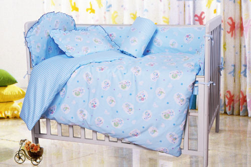 可愛(ài)寶寶床組8件套-藍(lán)