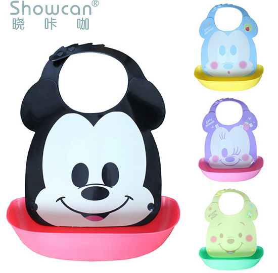 嬰兒塑料仿硅膠圍嘴圍兜