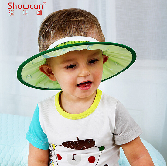 嬰兒洗澡帽可調(diào)節(jié)綠