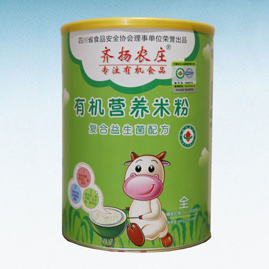 齊揚(yáng)農(nóng)莊有機(jī)營(yíng)養(yǎng)米粉(復(fù)合益生菌配方)聽(tīng)裝