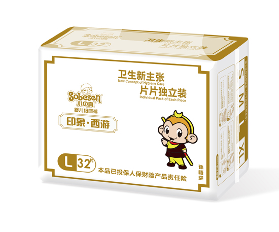小貝真印象西游嬰兒紙尿褲L碼32片