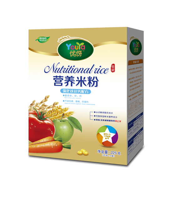 優(yōu)伢強(qiáng)化鐵鋅鈣營養(yǎng)米粉