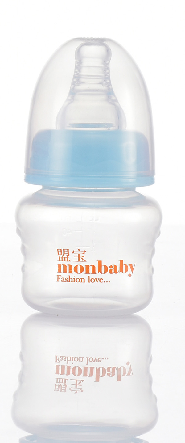 盟寶玻璃果汁奶瓶藍(lán)色