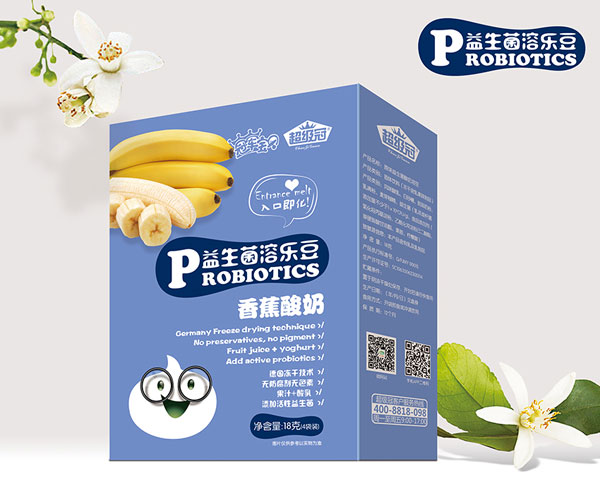 冠軍寶貝超級(jí)冠益生菌溶樂豆(香蕉)