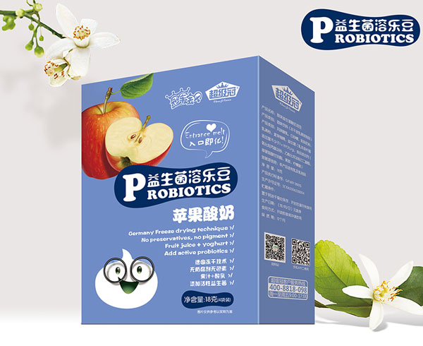 冠軍寶貝超級(jí)冠益生菌溶樂豆(蘋果)