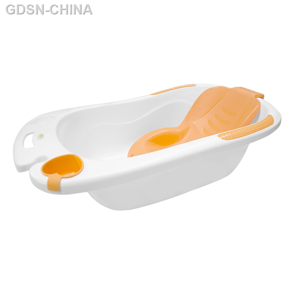 青蛙嘟迪心語(yǔ)舒適躺板浴盆橙白