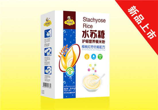 歐貝米拉水蘇糖護(hù)暢營養(yǎng)餐米粉核桃紅棗配方盒裝